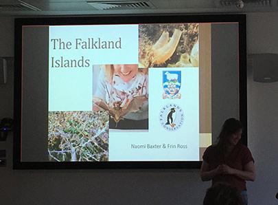 Slide presentation entitled The Falkland Islands