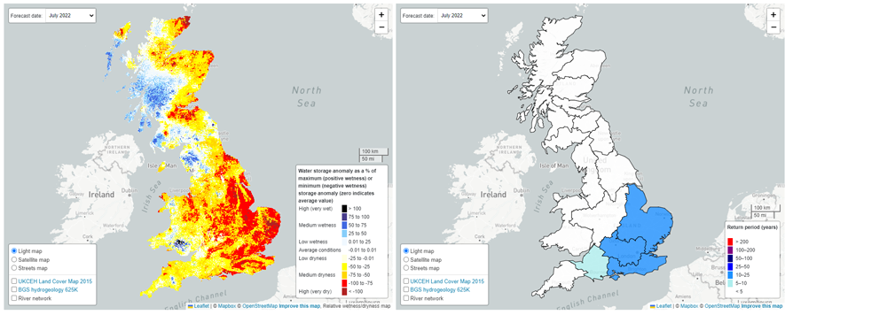 Dryness and deficit July 2022