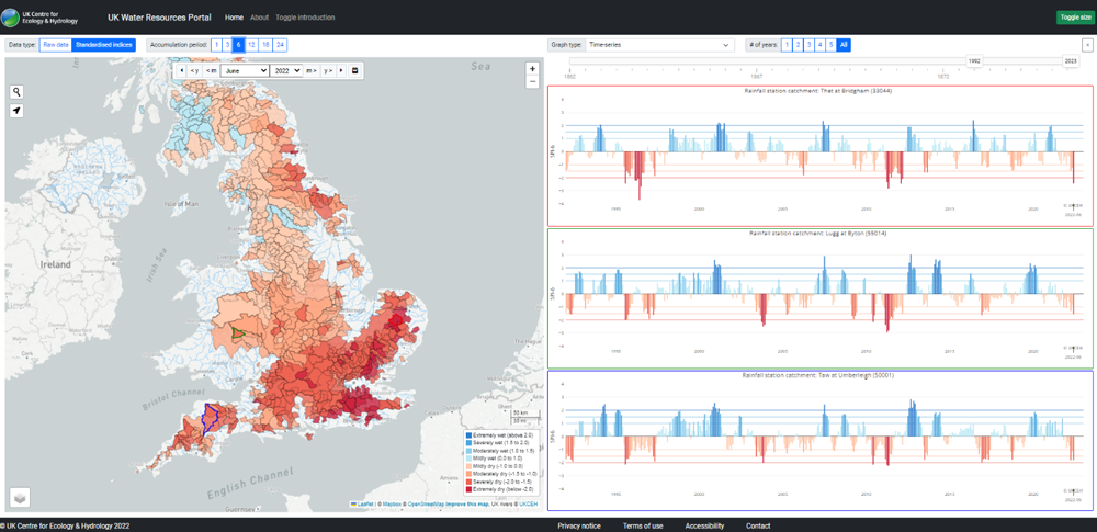 Standard Precipitation Index June 2022