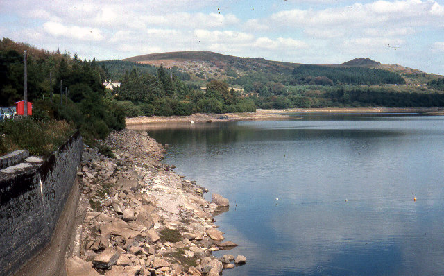 Burrator Reservoir in Devon, July 1976 by Crispin Purdye and licensed under CC BY 2.0