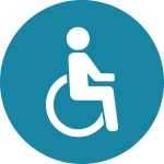 Icon of person on wheelchair