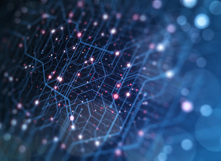 Data abstract graphic