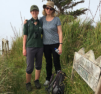 Helen (right) with CEH colleague Jodey Peyton Two women standing