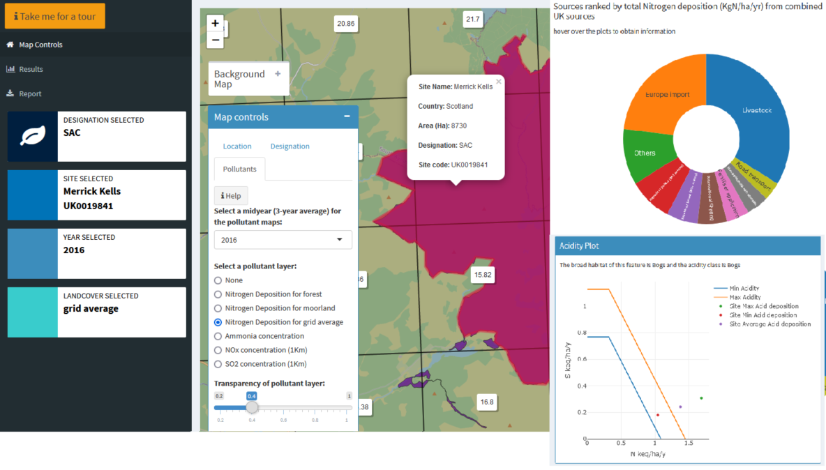 APIS mapping interface