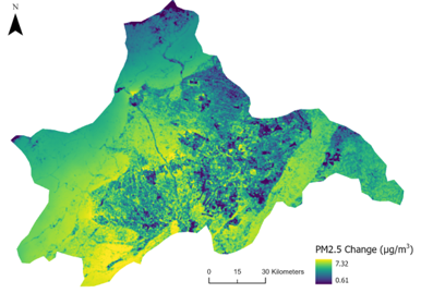 Map of infrastructure in Chengdu China