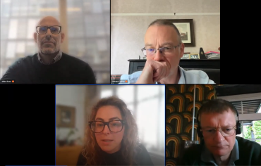 Screenshot of an online panel session organised by Environment Analyst