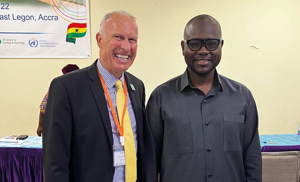 Professor Alan Jenkins of UKCEH met the Hon. Francis Asenso-Boakye MP, Minister for Works