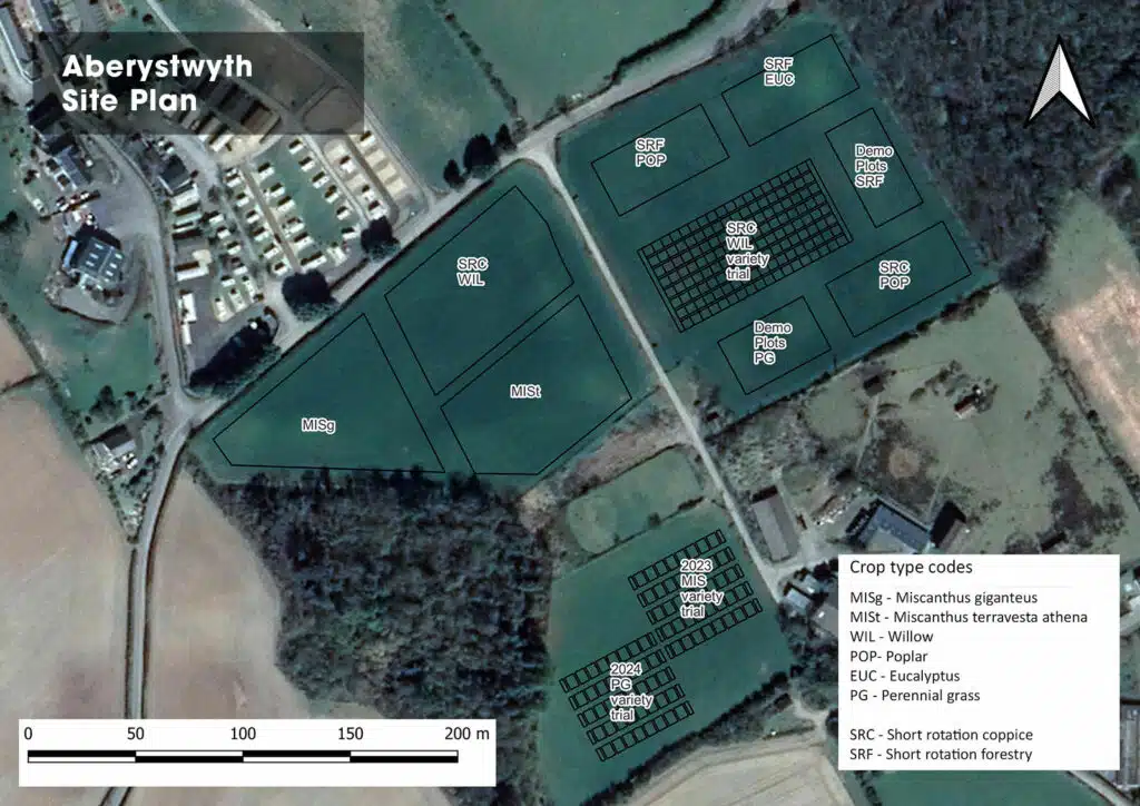 Mid-Wales hub site plot locations map