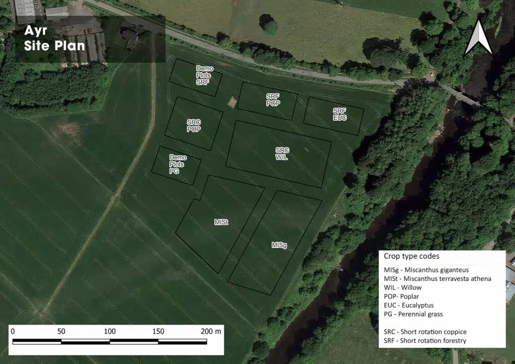 Ayr Hub site plot locations map