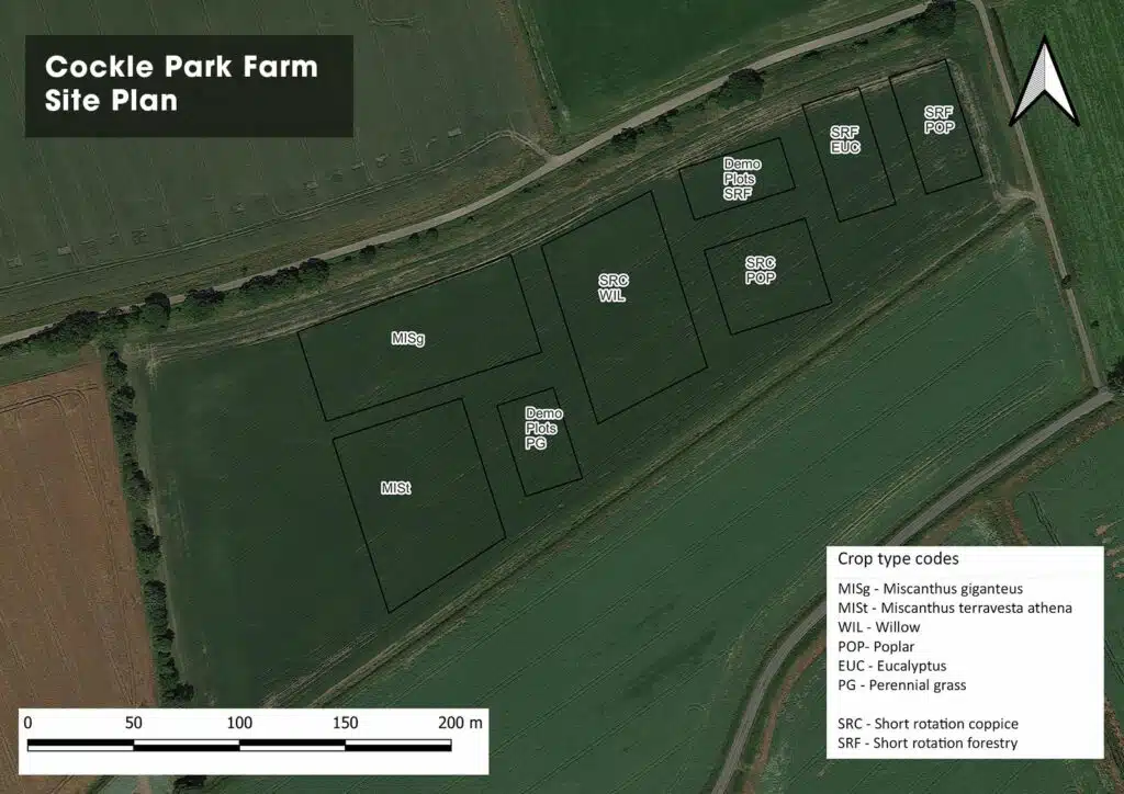 Cockle Park hub site plot locations map