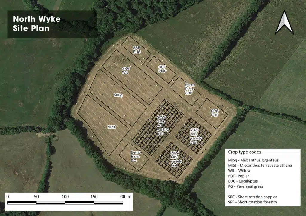 North Wyke, Devon hub site plot locations map