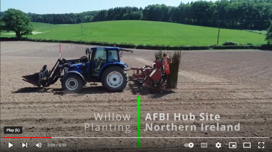 screenshot of a youtube video showing a tractor