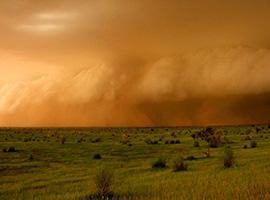 Arrival of squall line in Mali (c. CNRS Phototeque)