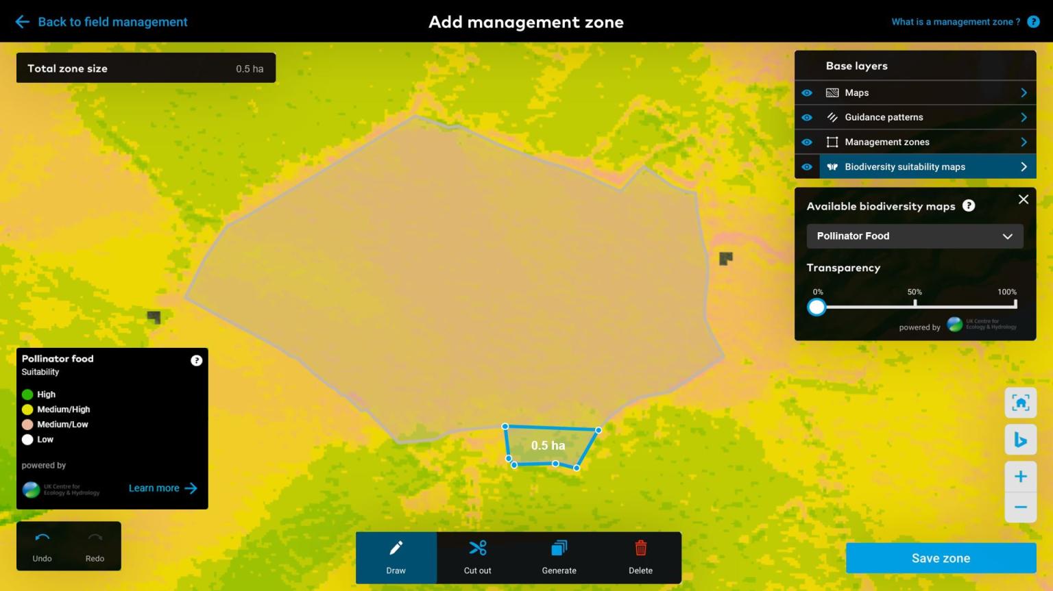 xarvio biodiversity planner