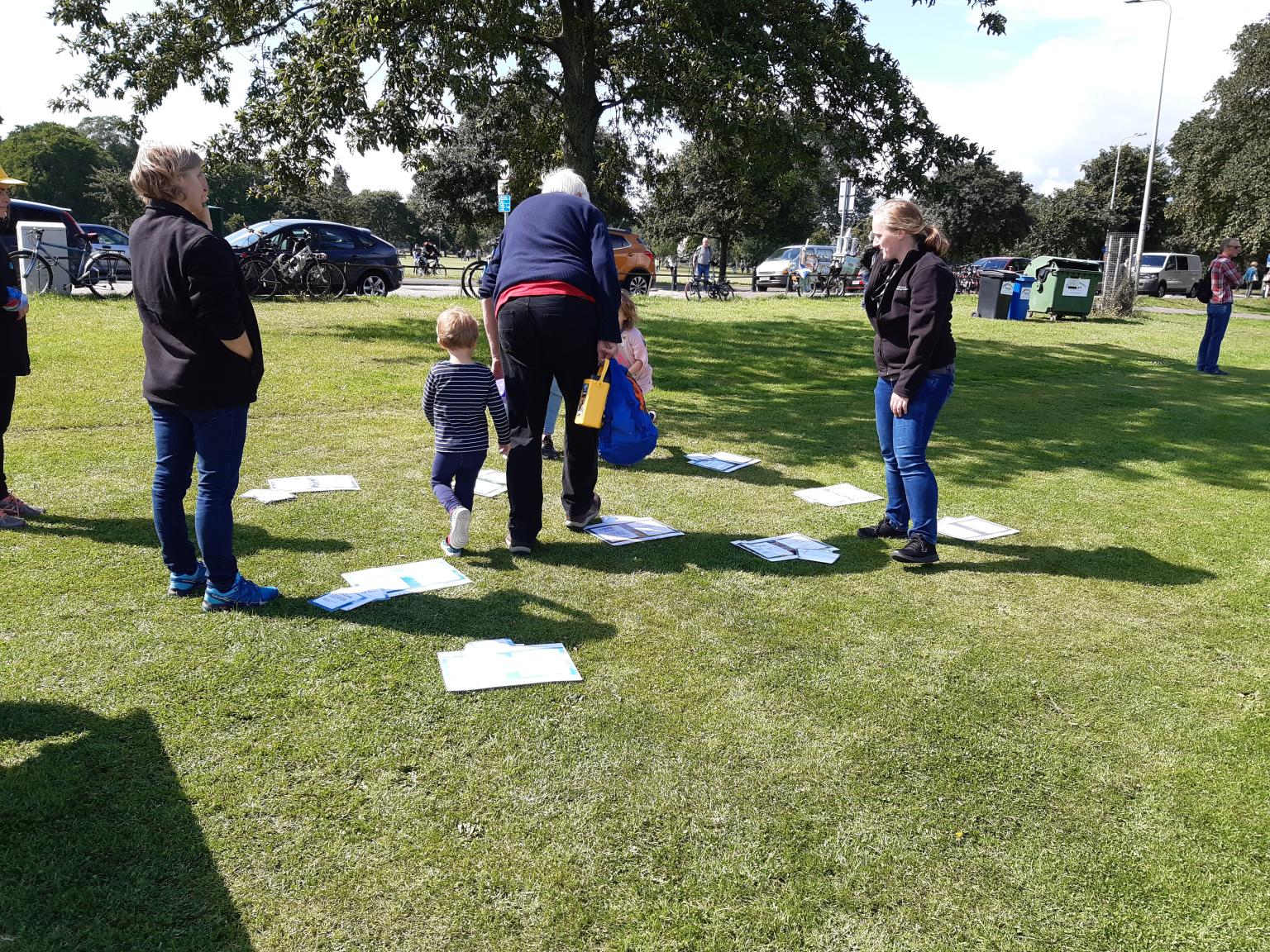 Visitors playing game at Edinburgh Climate Science Festival