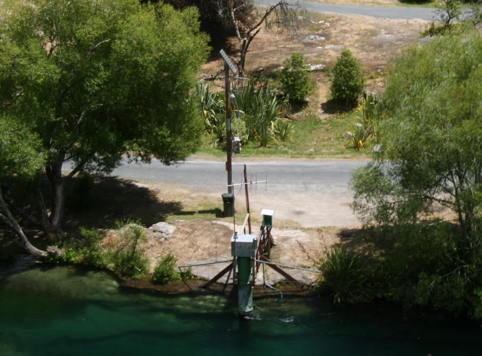 Gauging station in New Zealand