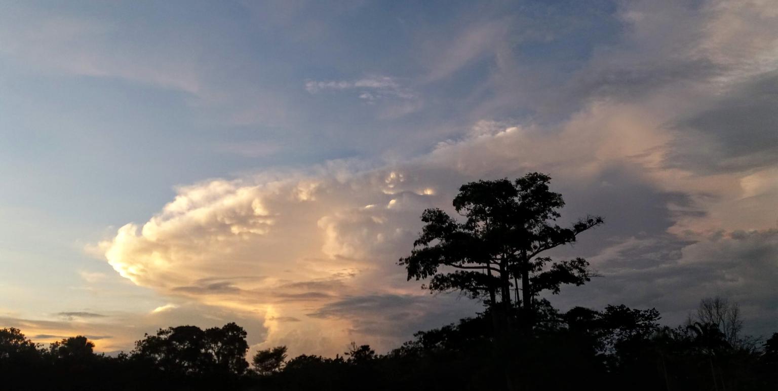 Storm over Yamoussoukro, Ivory Coast   Photo: Cornelia Klein