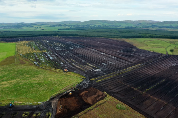 A peat extraction site at Auchencorth. Photo: Matthew Jones