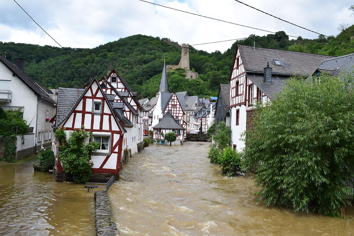 River Elz flooding 2021