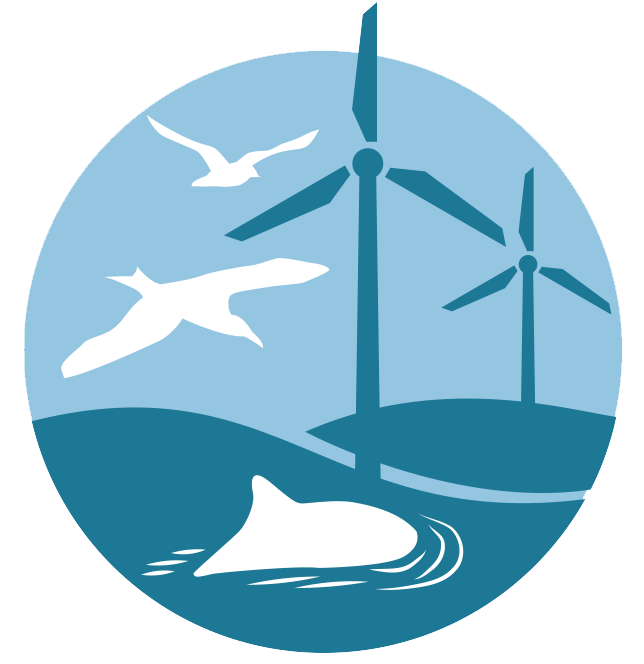 CEF project logo showing windturbines, birds and a marine mammal