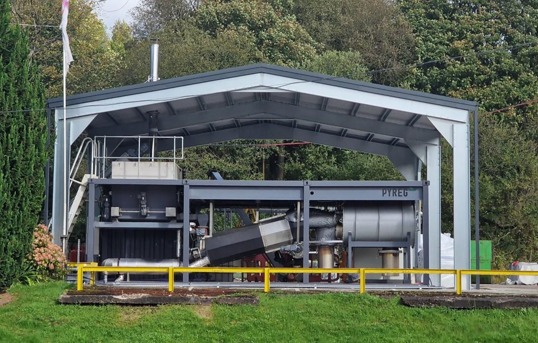 Black Bull Biochar's production site in Radcliffe