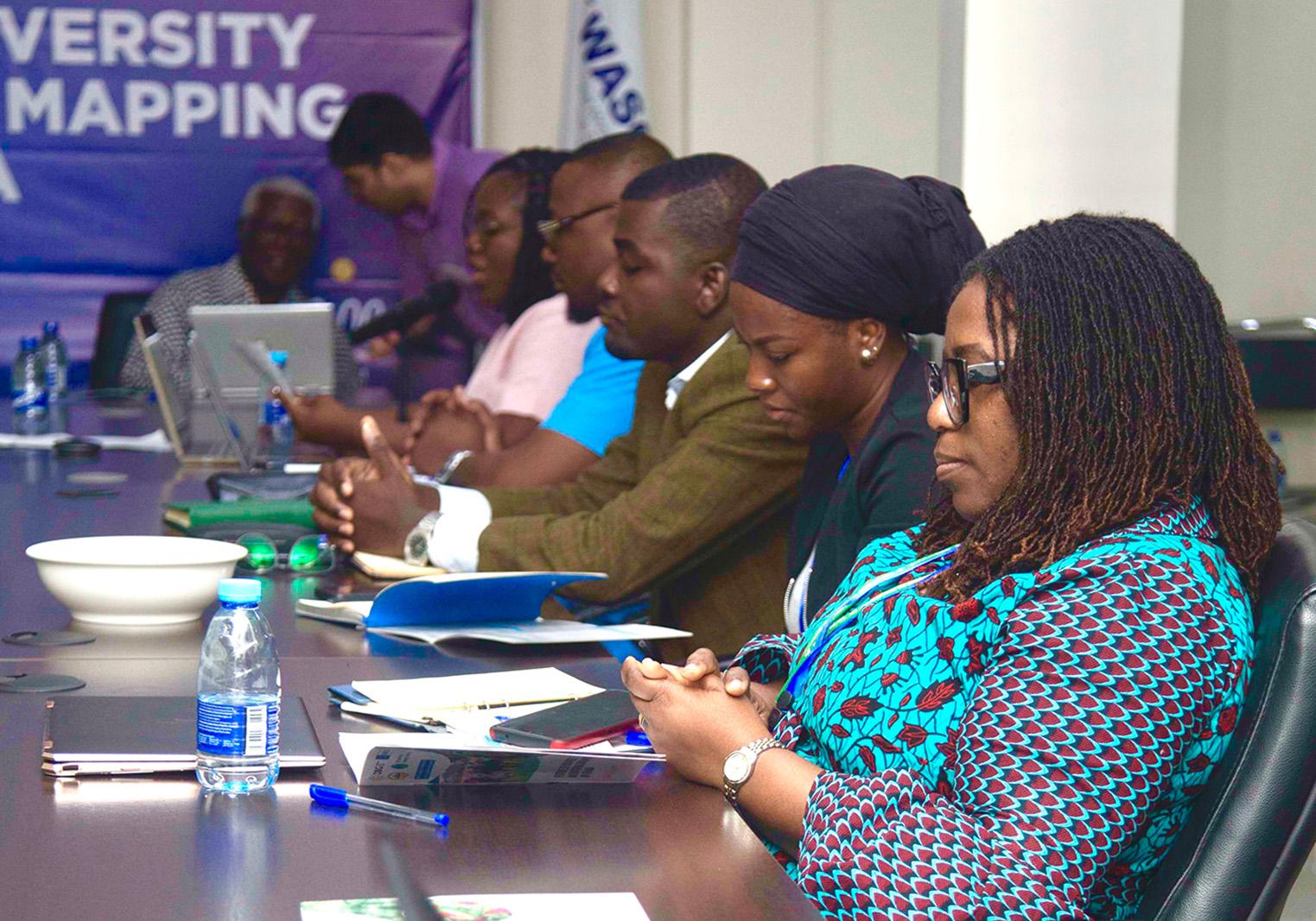Participants in Ghana biodiversity workshop