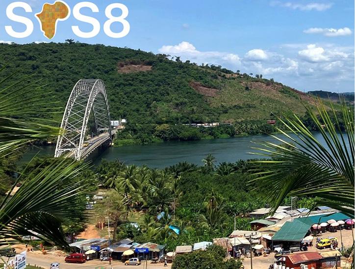 Adomi bridge over Lake Volta in Ghana