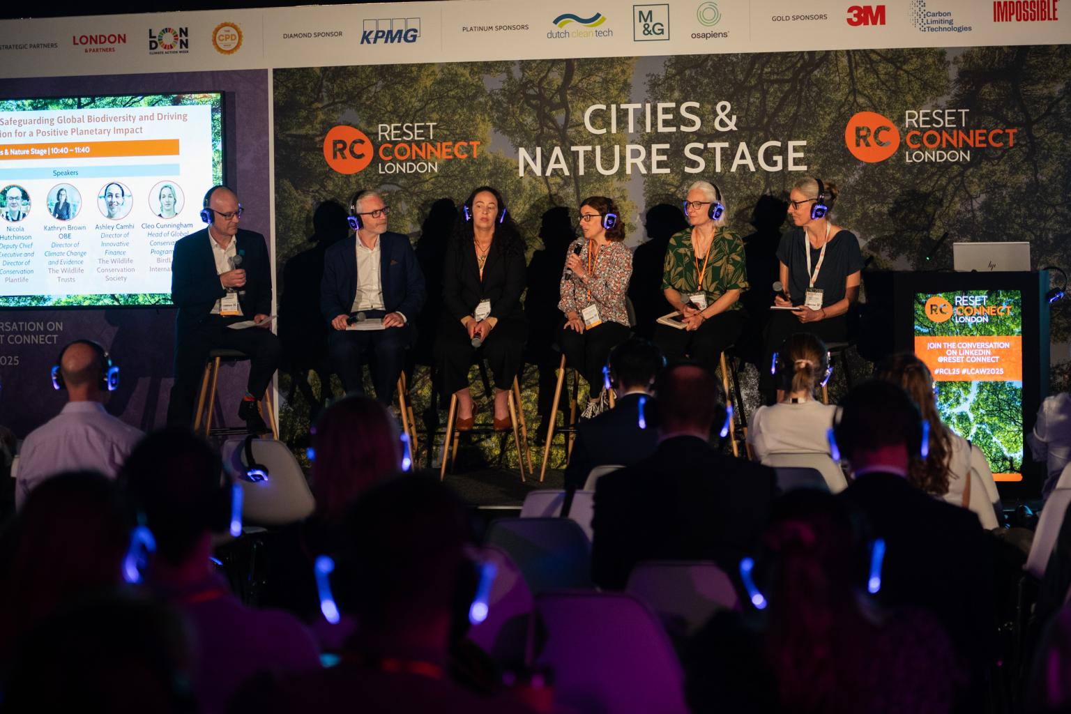 Group of people on panel session