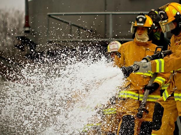 Firefighting foam. Photo: Matt Hecht