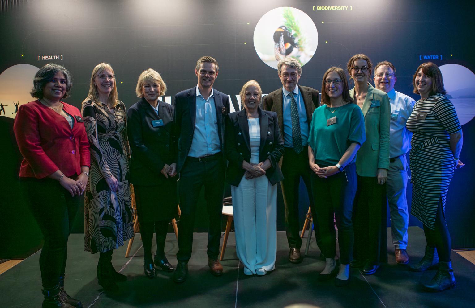 A group of people on stage