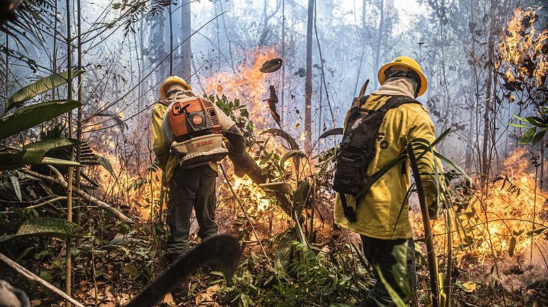Wildfires in Rondonia, Brazil, Photo: Mayangdi Inzaulgarat/Ibama CC BY-SA 2.0