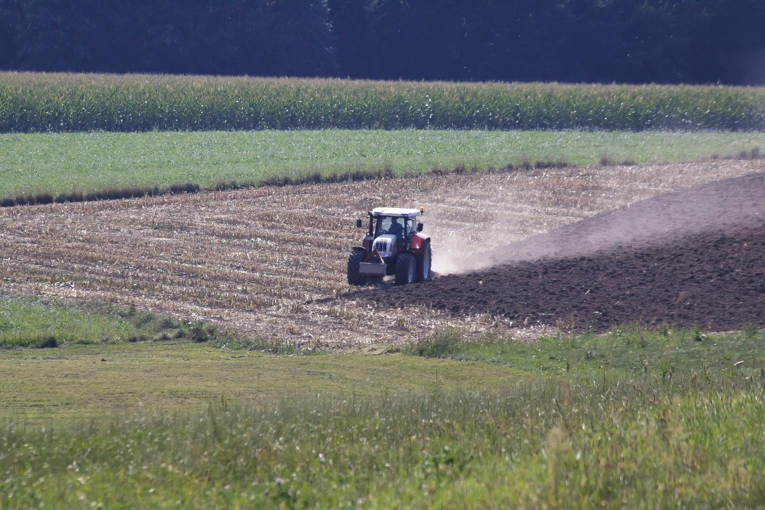 Vehicle in a field