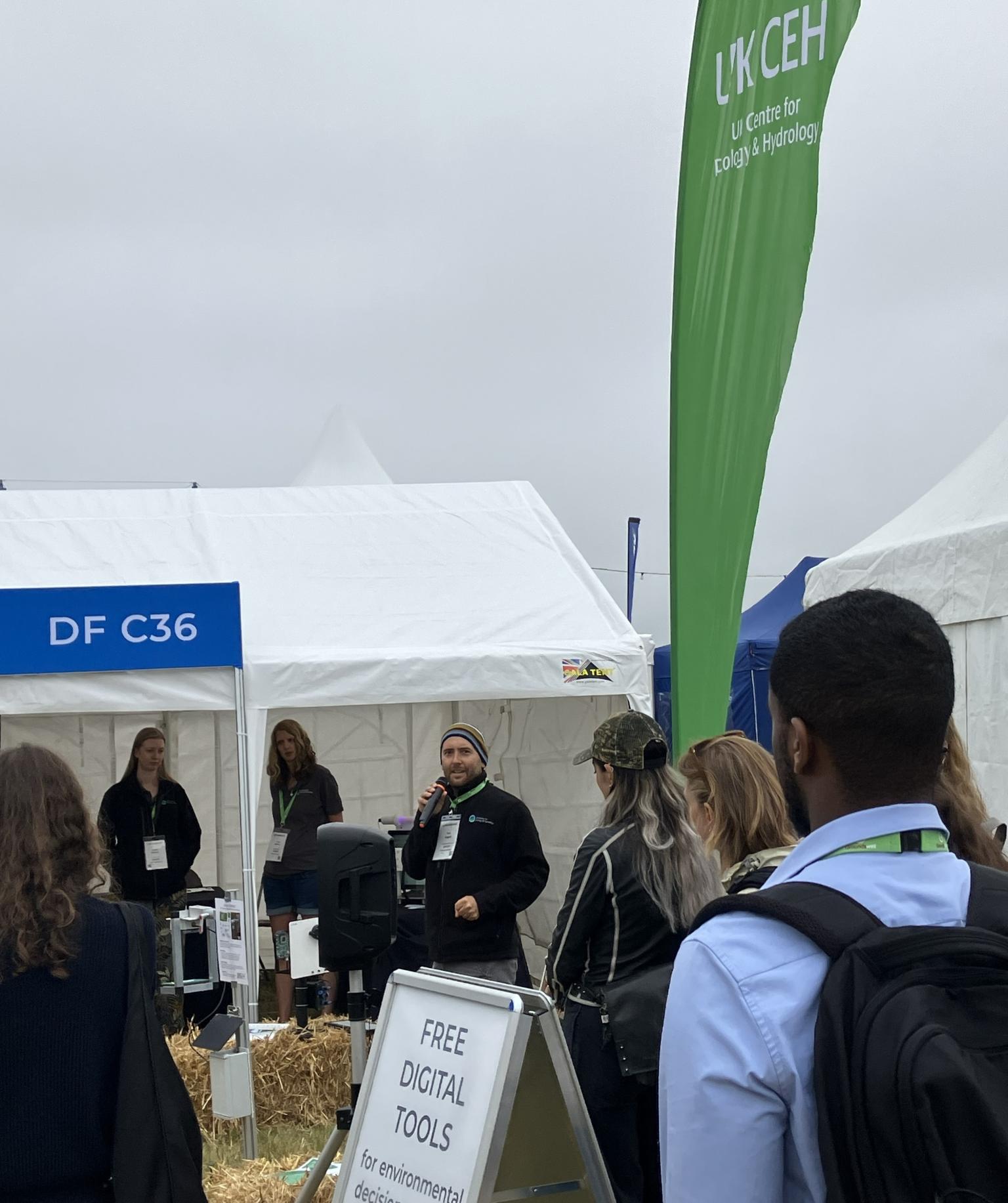 UKCEH tent at Groundswell.
