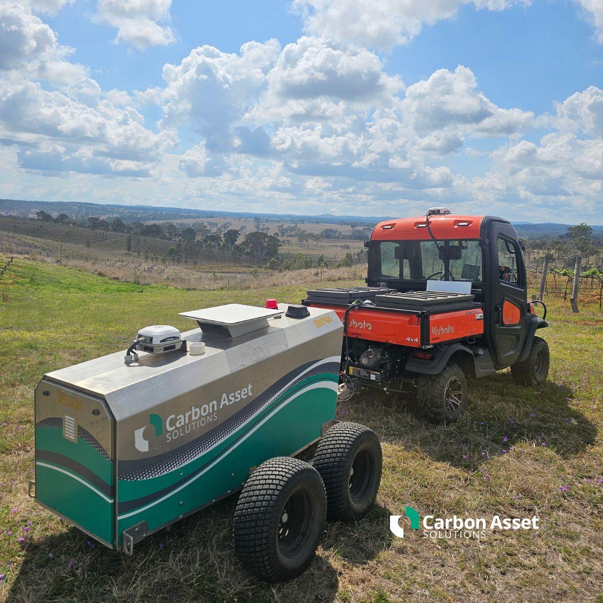 Vehicle towing tech kit in a field
