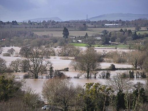 The flooded Wye Valley Picture: Jonathan Billinger CC BY-SA 2.0