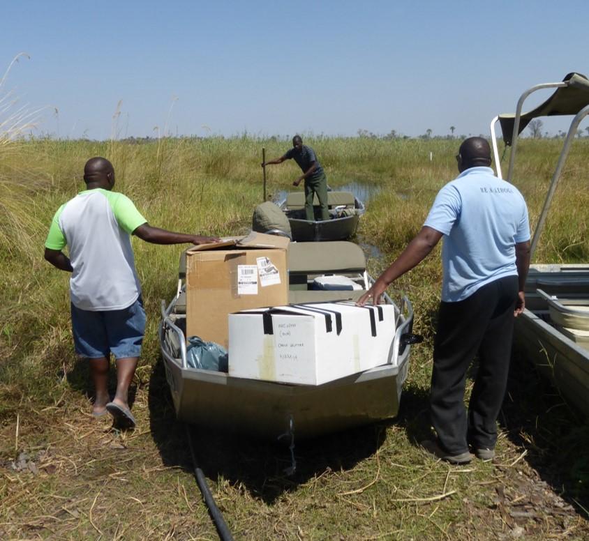 Delivery of the scientific instrumentation at Chief's island