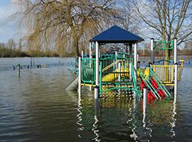 Flooding from the River Thames