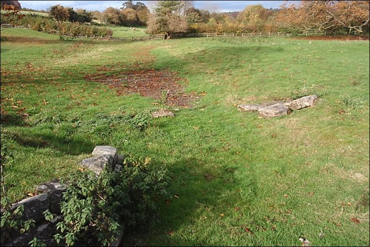 A dry stream bed