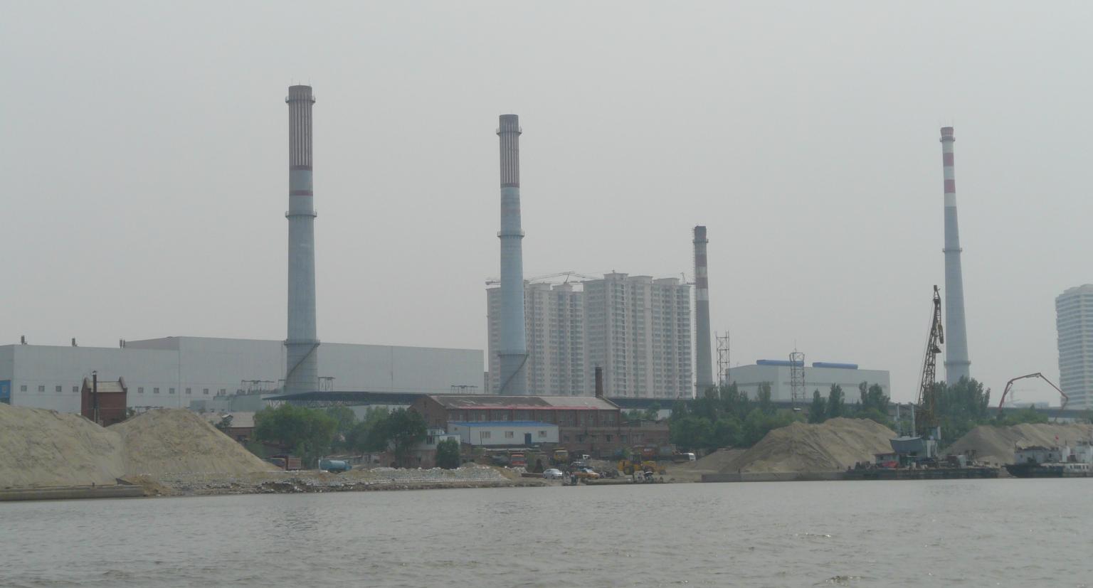 Industry located on the banks of the Soghua River Photo: Richard Williams