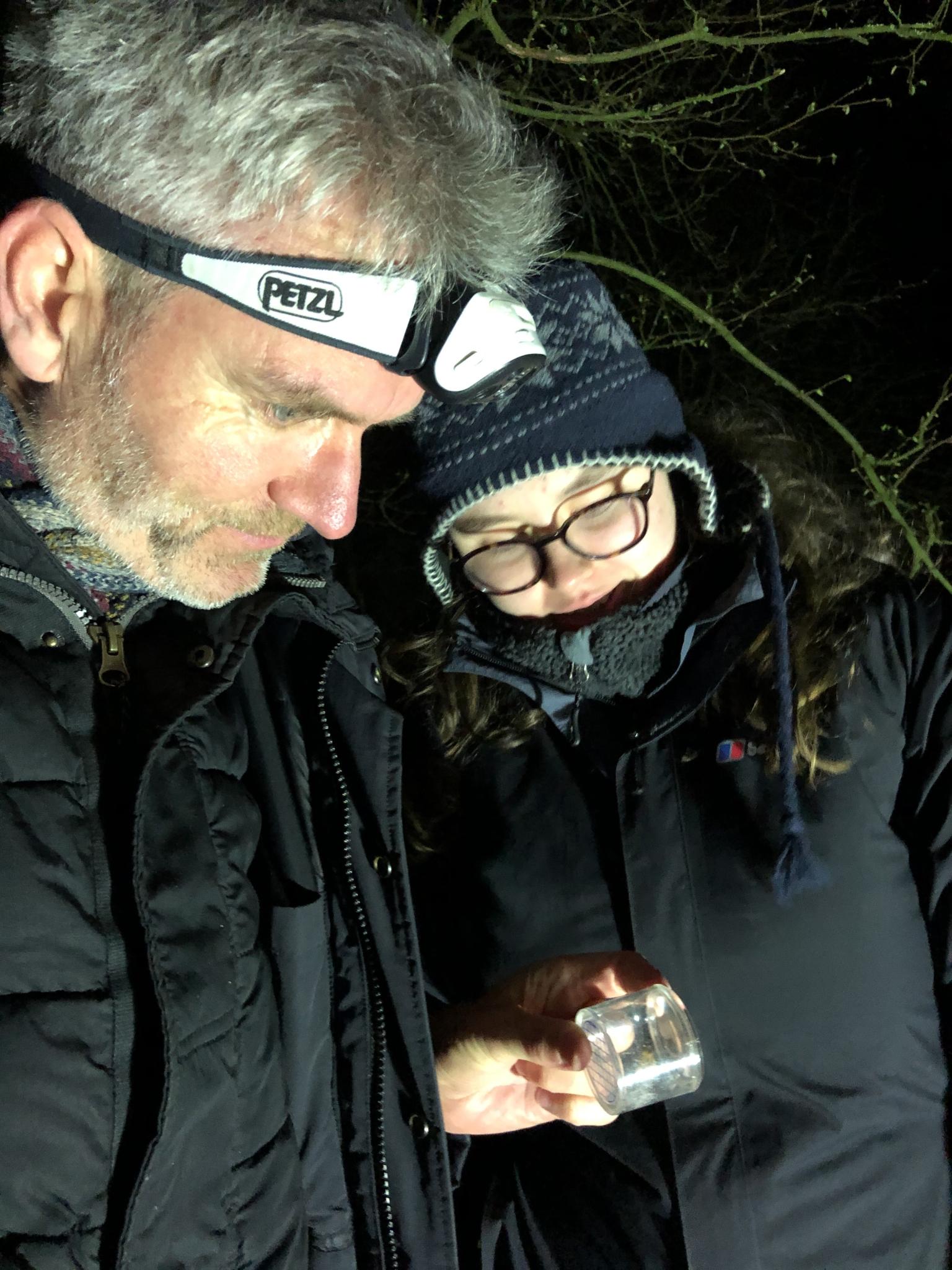 Moth recording at home  Pic Helen Roy