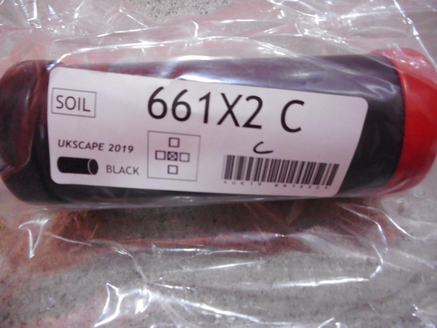 A barcoded soil sample
