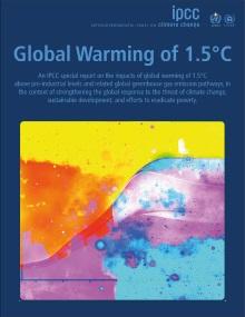 Cover of IPCC Special Report on Global Warming of 1.5 deg C