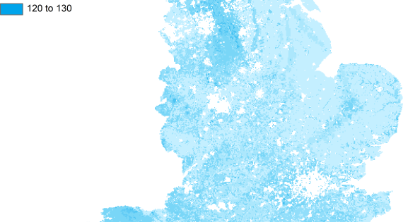 Map of mean estimates of soil carbon density