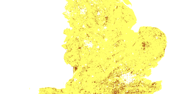 Map of mean estimates of above ground carbon stocks