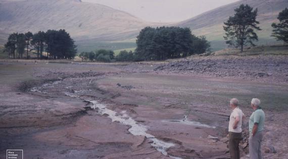 Upper Neuadd Reservoir. 1976. Photo: Mary Gillham Archive Project CC BY 2.0.j
