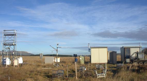 Equipment at Auchencorth Moss atmospheric monitoring site 