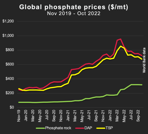 Phosphate price rise