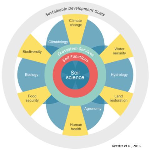 Soil science diagram. Keestra et al., 2016. Soil science diagram. Keestra et al., 2016.