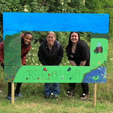UKCEH trip at the RSPB Hope Farm photo frame