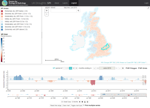 Drought Portal rainfall June 2019